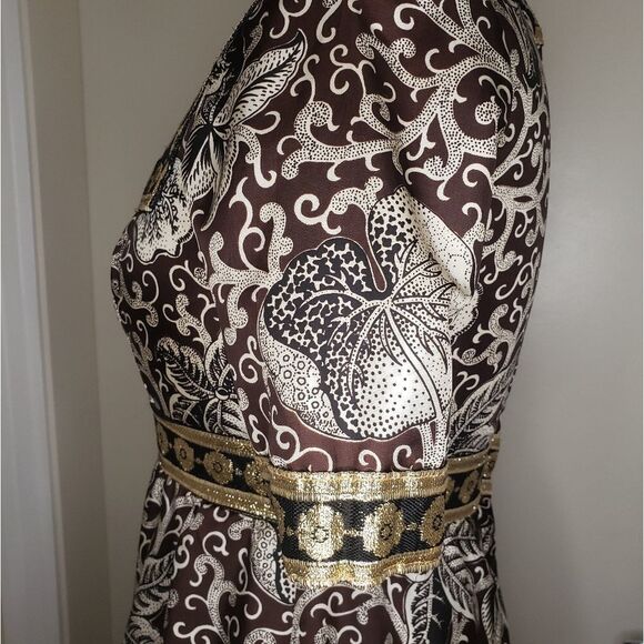 Vintage 60s Jean Varon brocade maxi dress - Picture 6 of 16